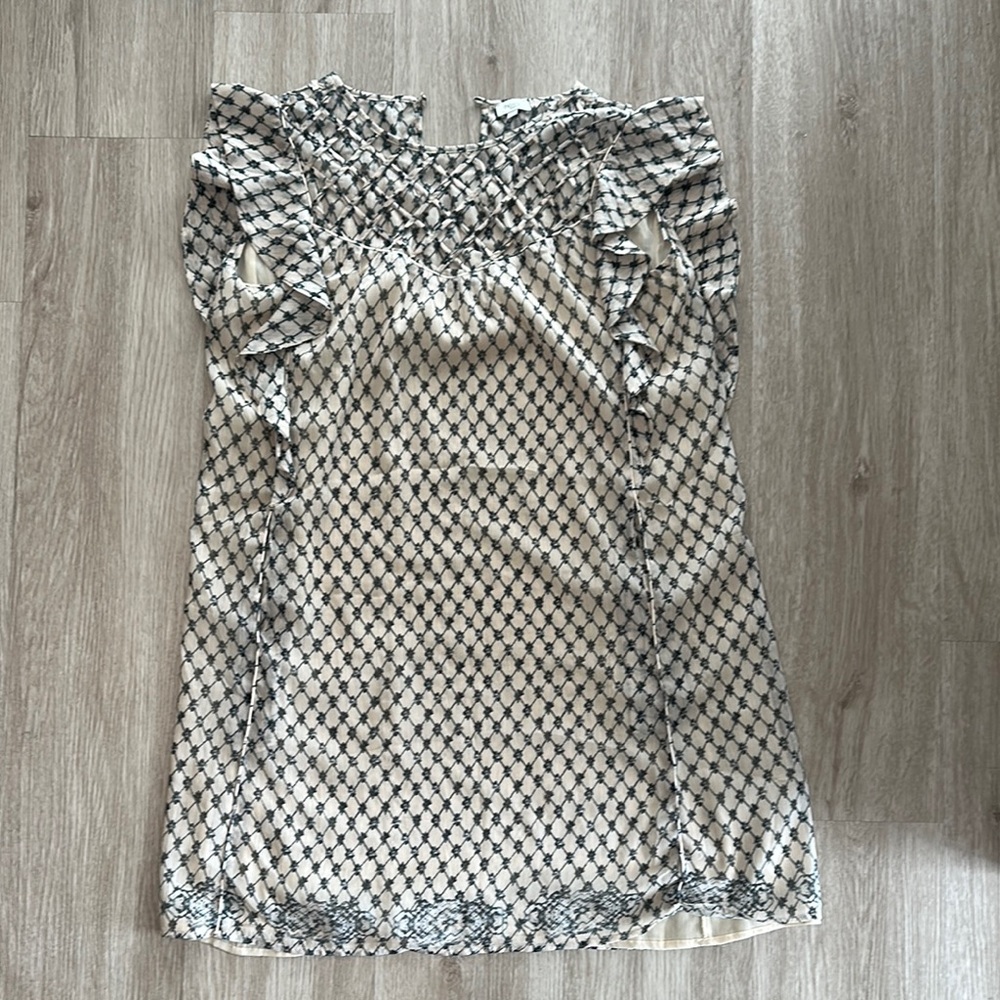 Hoss intropia Black and White Patterned Sleeveless Dress